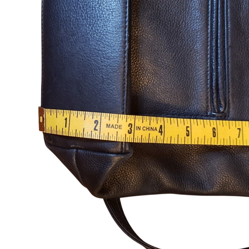 Giani Bernini Black Leather Crossbody Bag Medium Hobo‎ Style - Picture 6 of 13